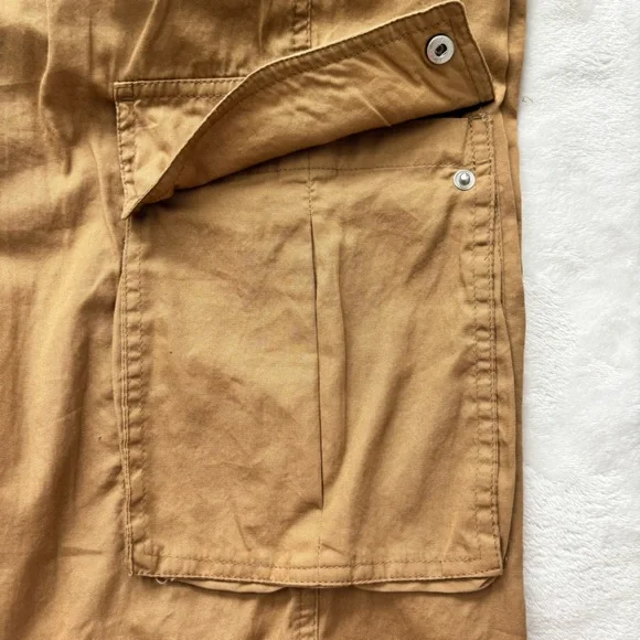 FOR THE REPUBLIC Cotton Khaki Cargo Jogger Pants--M - Picture 5 of 16